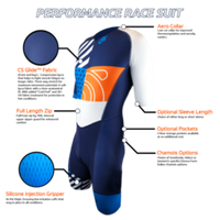 PERFORMANCE Race Suit Long or Short-sleeved