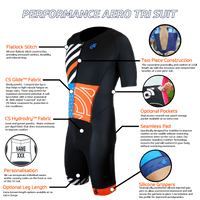 PERFORMANCE Aero Short Sleeve Tri Suit