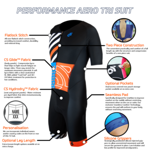 PERFORMANCE Aero Short Sleeve Tri Suit