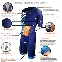 APEX Aero Short Sleeve Tri Suit