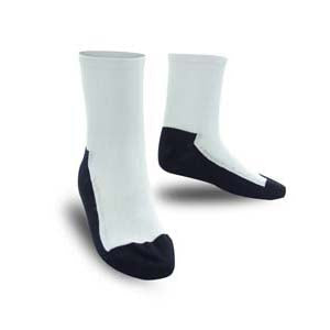 Knit Socks (High Cuff 4") Lt Blue Accent