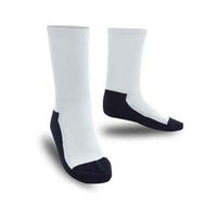 Knit Socks (Super Cuff 6") Lt Blue Accent