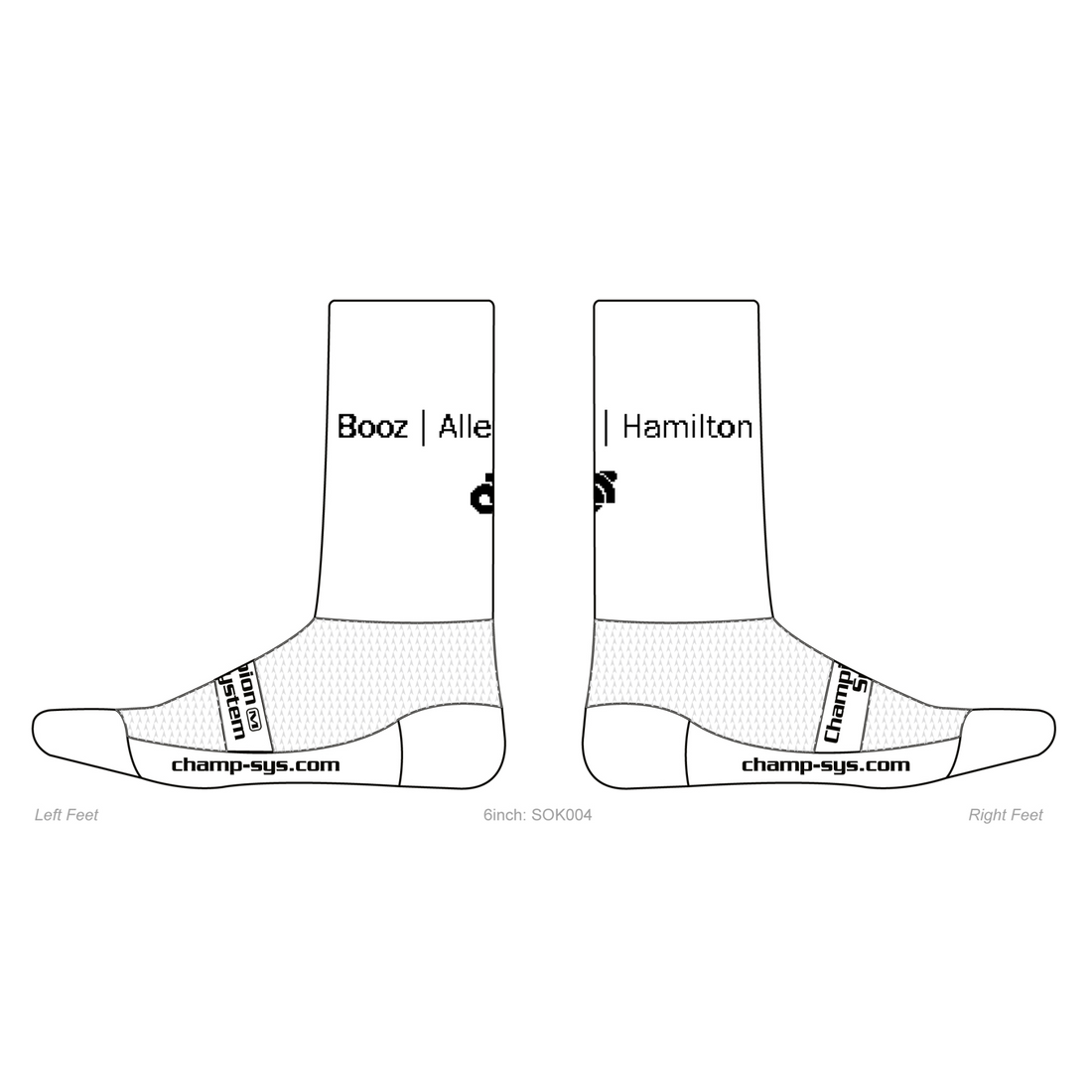 Knit Socks (Super Cuff 6") All White